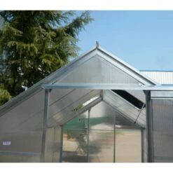 Serre De Jardin 6,03m² En Aluminium Et Polycarbonate + Base - Habrita -Jardin Serre Boutique serre de jardin 592m en aluminium et polycarbonate base 6