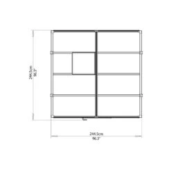Serre De Jardin 5,9m² En Polycarbonate 10mm Glory Premium - Palram - Canopia -Jardin Serre Boutique serre de jardin 59m en polycarbonate 10mm glory premium palram 14