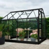Serre De Jardin 5m² Popular 86 En Aluminium Noir Et Verre Trempé 3mm - Halls -Jardin Serre Boutique serre de jardin 5m popular 86 en aluminium noir et verre trempe 3mm halls