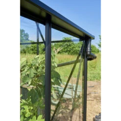 Serre De Jardin 6,17m² En Verre Trempé BURFORD Noire - Halls Costwold -Jardin Serre Boutique serre de jardin 617m en verre trempe burford noire eden greenhouses 8