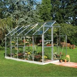 Serre De Jardin 6,2m² Popular 106 En Aluminium Et Verre Horticole 3mm - Halls