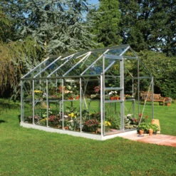 Serre De Jardin 6,2m² Popular 106 En Aluminium Et Verre Trempé 3mm - Halls