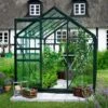 Serre De Jardin 6,2m² Popular 106 En Aluminium Verte Et Verre Horticole 3mm - Halls -Jardin Serre Boutique serre de jardin 62m popular 106 en aluminium verte et verre horticole 3mm halls