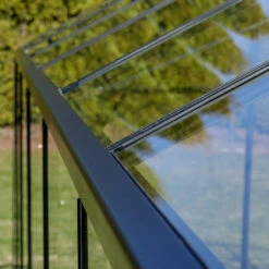 Serre De Jardin 6,38m² En Aluminium Noir Et Verre Trempé Sanus UP! XL7 - Gampre -Jardin Serre Boutique serre de jardin 638m en aluminium noir et verre trempe sanus up xl7 gampre 14