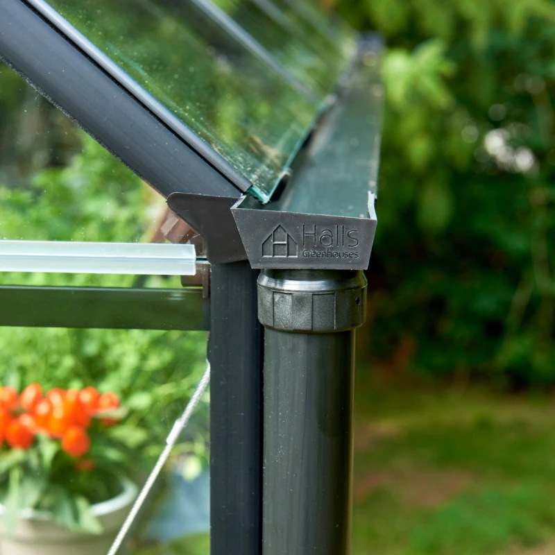 Serre De Jardin 6,4m² Qube 610 Noire En Verre Trempé - Halls 11 Serre De Jardin 6,4m² Qube 610 Noire En Verre Trempé - Halls – Image 9