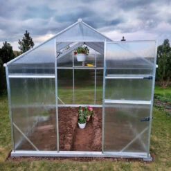 Serre De Jardin 6,5m² En Aluminium Et Polycarbonate 6mm Sanus UP! L7 – Gampre