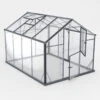 Serre De Jardin 6,5m² En Aluminium Noir Et Verre Trempé Sanus UP! L7 - Gampre -Jardin Serre Boutique serre de jardin 65m en aluminium noir et verre trempe sanus l7 gampre