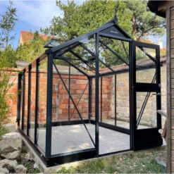 Serre De Jardin 6,6m² Anthracite En Verre Trempé Compact - Juliana -Jardin Serre Boutique serre de jardin 66m anthracite en verre trempe compact nye juliana 12