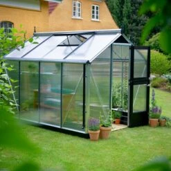 Serre De Jardin 6,6m² En Polycarbonate 10mm Compact - Juliana -Jardin Serre Boutique serre de jardin 66m en polycarbonate 10mm compact nye juliana 15