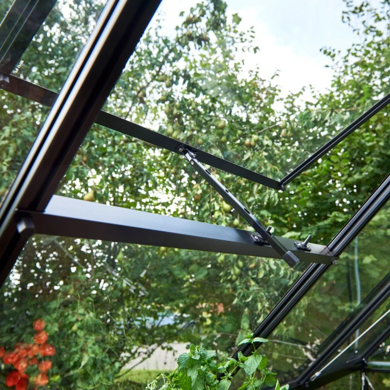 Serre De Jardin 6,6m² Qube+88 Noire En Verre Trempé - Halls 17 Serre De Jardin 6,6m² Qube+88 Noire En Verre Trempé - Halls – Image 15