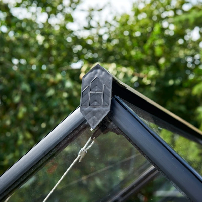 Serre De Jardin 6,6m² Qube+88 Noire En Verre Trempé - Halls 21 Serre De Jardin 6,6m² Qube+88 Noire En Verre Trempé - Halls – Image 19