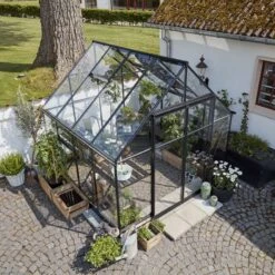 Serre De Jardin 6,6m² Qube+88 Noire En Verre Trempé - Halls 28 Serre De Jardin 6,6m² Qube+88 Noire En Verre Trempé - Halls -Jardin Serre Boutique serre de jardin 66m qube88 noire en verre trempe halls 5