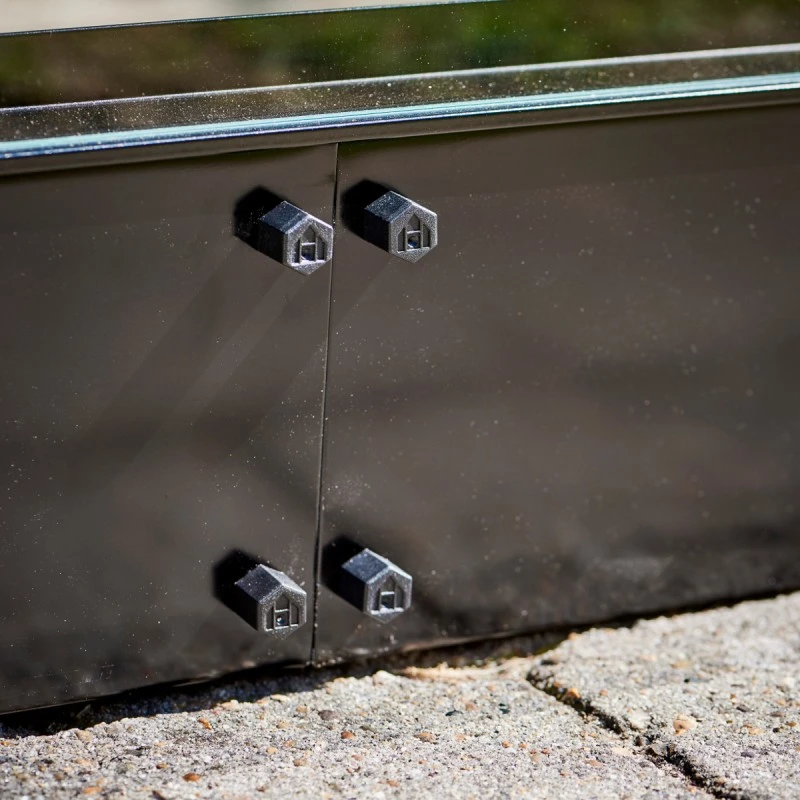 Serre De Jardin 6,6m² Qube+88 Noire En Verre Trempé - Halls 13 Serre De Jardin 6,6m² Qube+88 Noire En Verre Trempé - Halls – Image 11