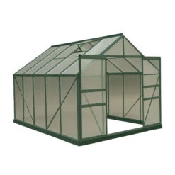 Serre De Jardin 7,44m² Polycarbonate 4mm + Embase - Habrita -Jardin Serre Boutique serre de jardin 708m polycarbonate 4mm embase 2