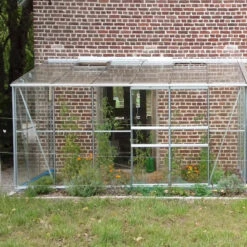 Serre Melissa Ida 7,2m² En Aluminium Naturel Et Verre Trempé 3mm + Embase Incluse – Natura Lams