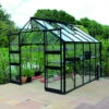 Serre De Jardin 8,13m² En Verre Trempé BLOCKLEY Noire - Halls Costwold -Jardin Serre Boutique serre de jardin 813m en verre trempe blockley noire eden greenhouses