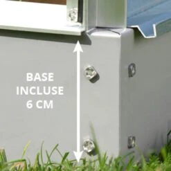 Serre Carvi Merkur 8,10m² En Aluminium Naturel Et Verre Trempé 3mm + Embase Incluse - Natura Lams -Jardin Serre Boutique serre de jardin 825m en aluminium anodise et verre trempe merkur lams 6