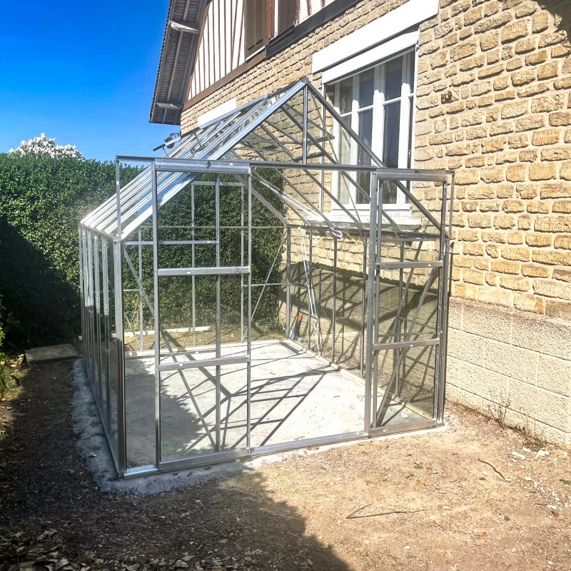 Serre De Jardin 8,3m² Magnum 108 En Aluminium Et Verre Trempé 3mm - Halls 15 Serre De Jardin 8,3m² Magnum 108 En Aluminium Et Verre Trempé 3mm - Halls – Image 13