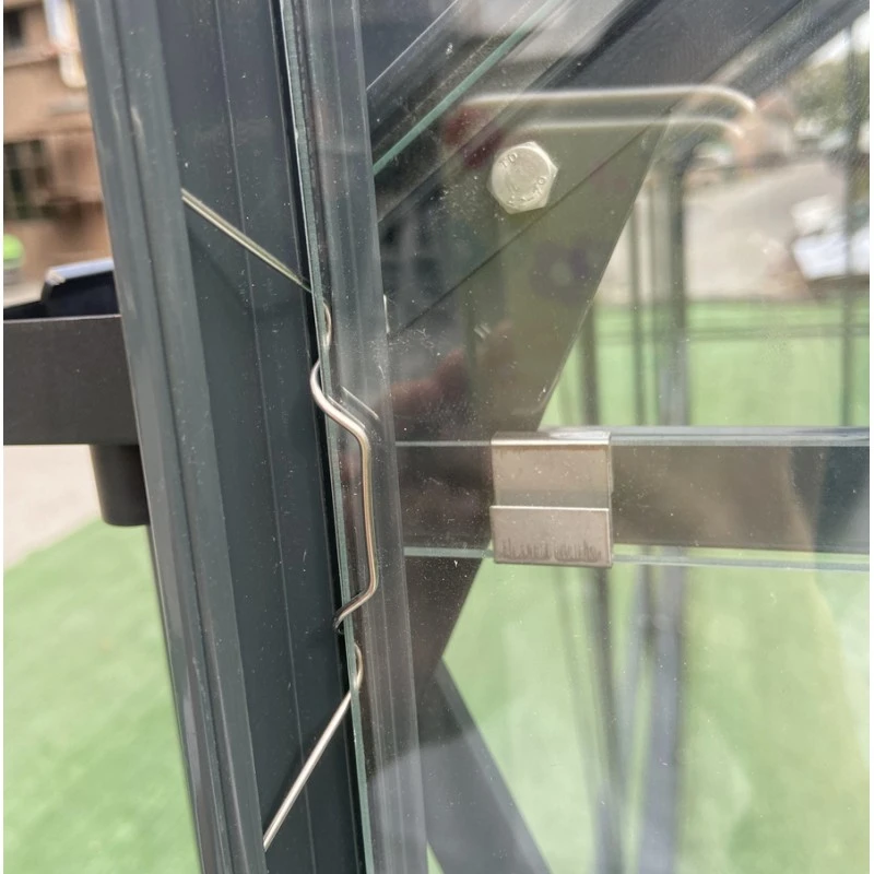 Serre De Jardin 8,98m² En Aluminium Anthracite Et Verre Trempé 4mm - Green Protect 9 Serre De Jardin 8,98m² En Aluminium Anthracite Et Verre Trempé 4mm - Green Protect – Image 7