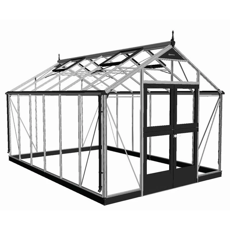 Serre De Jardin 8,8m² Aluminium Et Verre Trempé Premium - Juliana 6 Serre De Jardin 8,8m² Aluminium Et Verre Trempé Premium - Juliana – Image 4