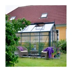 Serre De Jardin 8,8m² Anthracite En Polycarbonate 10mm Premium – Juliana -Jardin Serre Boutique serre de jardin 88m anthracite en polycarbonate 10mm premium juliana 4