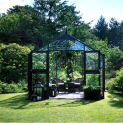 Serre De Jardin 8,8m² Anthracite Et Verre Trempé Premium - Juliana -Jardin Serre Boutique serre de jardin 88m anthracite et verre trempe premium juliana 16