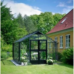 Serre De Jardin 8,8m² Anthracite Et Verre Trempé Premium - Juliana -Jardin Serre Boutique serre de jardin 88m anthracite et verre trempe premium juliana 6