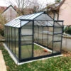 Serre De Jardin 9,13m² Anthracite En Polycarbonate + Embase Green Protect -Jardin Serre Boutique serre de jardin 913m anthracite en polycarbonate embase green protect