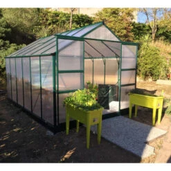 Serre De Jardin 9,13m² Verte En Polycarbonate 4mm + Embase Green Protect 20 Serre De Jardin 9,13m² Verte En Polycarbonate 4mm + Embase Green Protect -Jardin Serre Boutique serre de jardin 913m verte en polycarbonate 4mm embase green protect 1