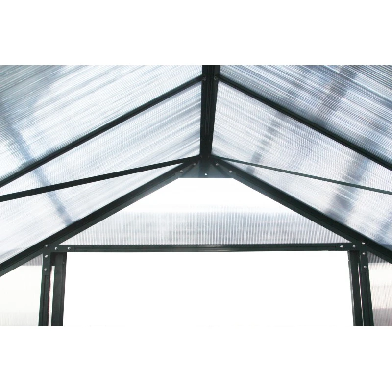 Serre De Jardin 9,13m² Verte En Polycarbonate 4mm + Embase Green Protect 13 Serre De Jardin 9,13m² Verte En Polycarbonate 4mm + Embase Green Protect – Image 11