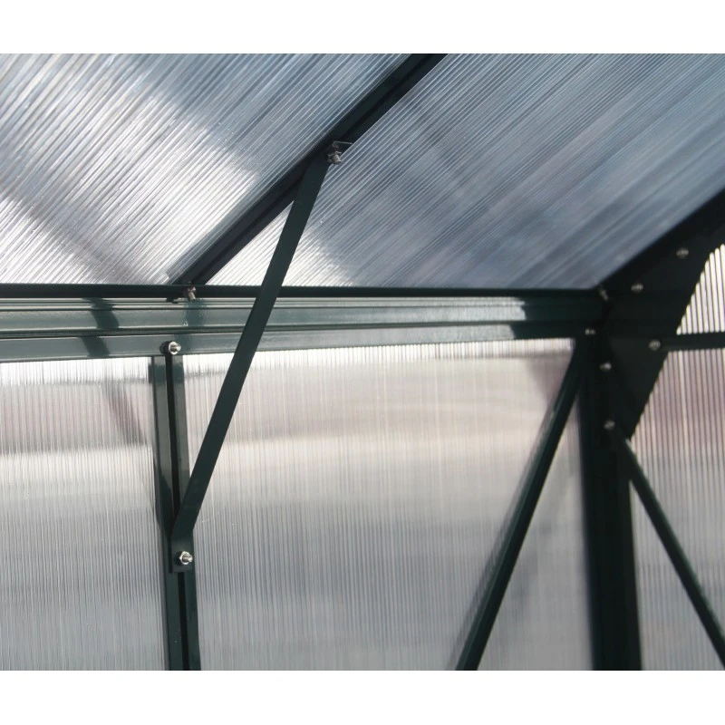 Serre De Jardin 9,13m² Verte En Polycarbonate 4mm + Embase Green Protect 15 Serre De Jardin 9,13m² Verte En Polycarbonate 4mm + Embase Green Protect – Image 13