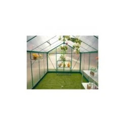 Serre De Jardin 9,13m² Verte En Polycarbonate 4mm + Embase Green Protect 27 Serre De Jardin 9,13m² Verte En Polycarbonate 4mm + Embase Green Protect -Jardin Serre Boutique serre de jardin 913m verte en polycarbonate 4mm embase green protect 8