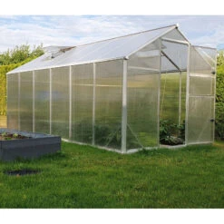 Serre De Jardin 9,8m² En Aluminium Et Polycarbonate 6mm Sanus L10 – Gampre -Jardin Serre Boutique serre de jardin 98m en aluminium et polycarbonate 6mm sanus l10 gampre 12