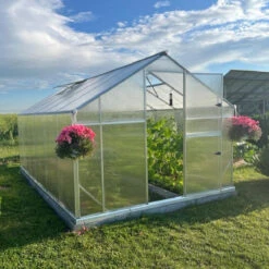 Serre De Jardin 9,8m² En Aluminium Et Polycarbonate 6mm Sanus UP! L10 – Gampre -Jardin Serre Boutique serre de jardin 98m en aluminium et polycarbonate 6mm sanus up l10 gampre 14