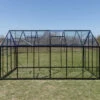 Serre De Jardin 9,8m² En Aluminium Noir Et Verre Trempé Sanus UP! L10 - Gampre -Jardin Serre Boutique serre de jardin 98m en aluminium noir et verre trempe sanus up l10 gampre