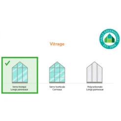 Promotion Serre De Jardin Verte 9,9m² En Aluminium Et Verre Trempé Universal + Embase Halls -Jardin Serre Boutique serre de jardin 99m en aluminium vert et verre trempe universal halls 7