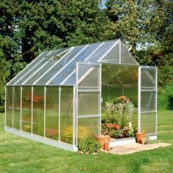 Serre De Jardin 9,9m² Magnum 128 En Aluminium Et Polycarbonate 6mm - Halls