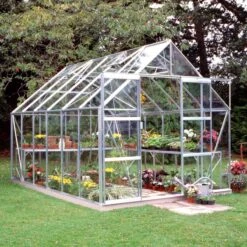 Serre De Jardin 9,9m² Magnum 128 En Aluminium Et Verre Horticole 3mm - Halls -Jardin Serre Boutique serre de jardin 99m magnum 128 en aluminium et verre horticole 3mm halls 1