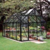 Serre De Jardin 9,9m² Magnum 128 En Aluminium Noir Et Verre Horticole 3mm - Halls -Jardin Serre Boutique serre de jardin 99m magnum 128 en aluminium noir et verre horticole 3mm halls