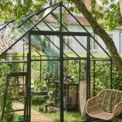Serre De Jardin 9,9m² Qube+ 812 Noire En Verre Trempé - Halls 15 Serre De Jardin 9,9m² Qube+ 812 Noire En Verre Trempé - Halls -Jardin Serre Boutique serre de jardin 99m qube 812 noire en verre trempe halls 2