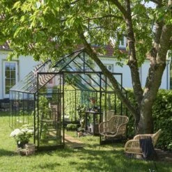 Serre De Jardin 9,9m² Qube+ 812 Noire En Verre Trempé - Halls 16 Serre De Jardin 9,9m² Qube+ 812 Noire En Verre Trempé - Halls -Jardin Serre Boutique serre de jardin 99m qube 812 noire en verre trempe halls 3