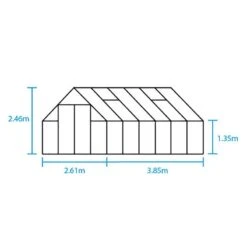Serre De Jardin 9,9m² Qube+ 812 Noire En Verre Trempé - Halls 19 Serre De Jardin 9,9m² Qube+ 812 Noire En Verre Trempé - Halls -Jardin Serre Boutique serre de jardin 99m qube 812 noire en verre trempe halls 6