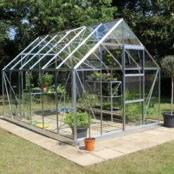 Serre De Jardin 9,9m² Universal 128 En Aluminium Et Verre Horticole 3mm - Halls -Jardin Serre Boutique serre de jardin 99m universal 128 en aluminium et verre horticole 3mm halls 3