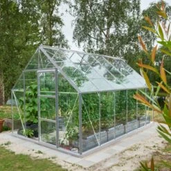 Serre De Jardin 9,9m² Universal 128 En Aluminium Et Verre Horticole 3mm - Halls -Jardin Serre Boutique serre de jardin 99m universal 128 en aluminium et verre horticole 3mm halls 4
