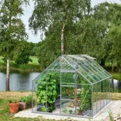 Serre De Jardin 9,9m² Universal 128 En Aluminium Et Verre Horticole 3mm - Halls -Jardin Serre Boutique serre de jardin 99m universal 128 en aluminium et verre horticole 3mm halls 7