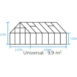 Serre De Jardin 9,9m² Universal 128 En Aluminium Noir Et Verre Horticole 3mm - Halls 13 Serre De Jardin 9,9m² Universal 128 En Aluminium Noir Et Verre Horticole 3mm - Halls -Jardin Serre Boutique serre de jardin 99m universal 128 en aluminium noir et verre horticole 3mm halls 2