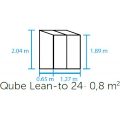 Serre De Jardin Adossée 0,8m² Qube Lean-to 24noire En Verre Trempé - Halls -Jardin Serre Boutique serre de jardin adossee 08m qube lean to 24noire en verre trempe halls 4