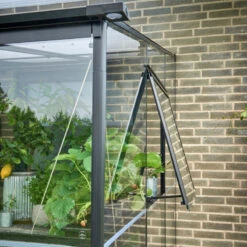 Serre De Jardin Adossée 7,1m² Qube Lean-to 612 Noire En Verre Trempé - Halls 21 Serre De Jardin Adossée 7,1m² Qube Lean-to 612 Noire En Verre Trempé - Halls -Jardin Serre Boutique serre de jardin adossee 71m qube lean to 612 noire en verre trempe halls 6