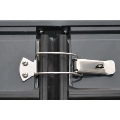 Serre De Jardin Adossée En Aluminium Laqué Gris Et Verre Trempé 7,22m² + Embase -Jardin Serre Boutique serre de jardin adossee en aluminium laque gris et verre trempe 722m embase 1