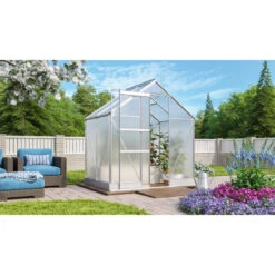 Serre De Jardin Apollo 2500 En Aluminium Et Panneaux De Polycarbonate De 4 Mm - Vitavia -Jardin Serre Boutique serre de jardin apollo 2500 en aluminium et panneaux de polycarbonate de 4 mm vitavia 3